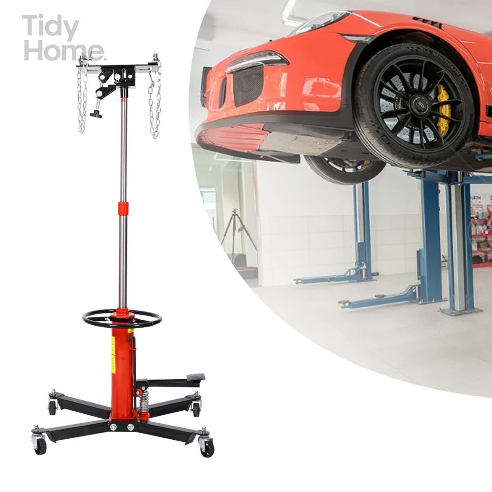 

1660lbs Transmission Jacks Quick Lift with Dual Spring , Hydraulic Transmission Jack, 2 Stage Hydraulic for car lift 0.75 Ton