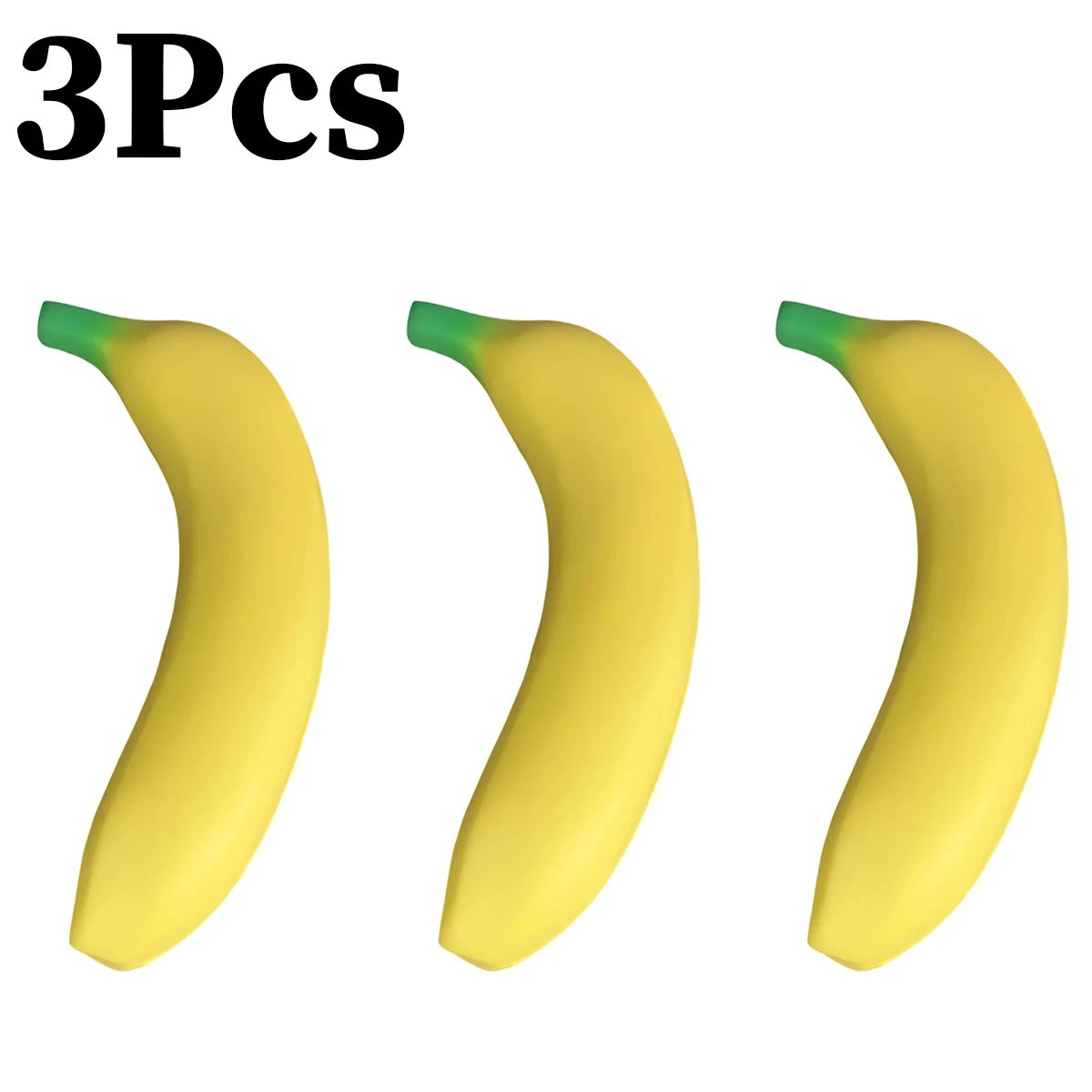 3 Stück/2 Stück/1 Stück Packung mit ultraweichen, bananenförmigen Slow-Rebound-Spielzeugen, realistische bananenförmige Spielzeuge, die auch als andere Verwendungszwecke genutzt werden können