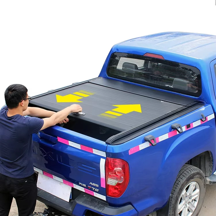 

Pickup Truck Retractable Aluminum Roller lid Shutter Tonneau Cover for Ford Ranger T6 T7 F150