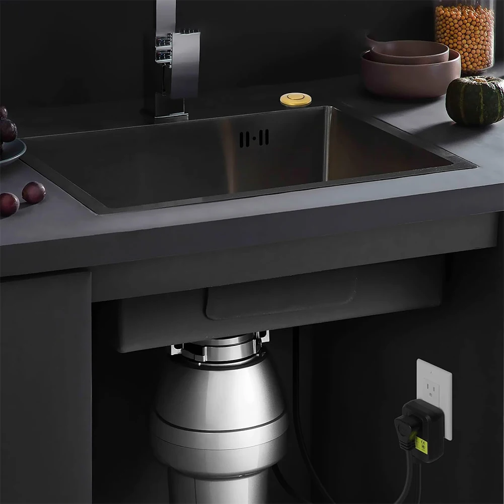 Garbage Disposal Switch Flat for top Push Button As Shown Food Waste Button Wear-resistant Finish Plastic Construction