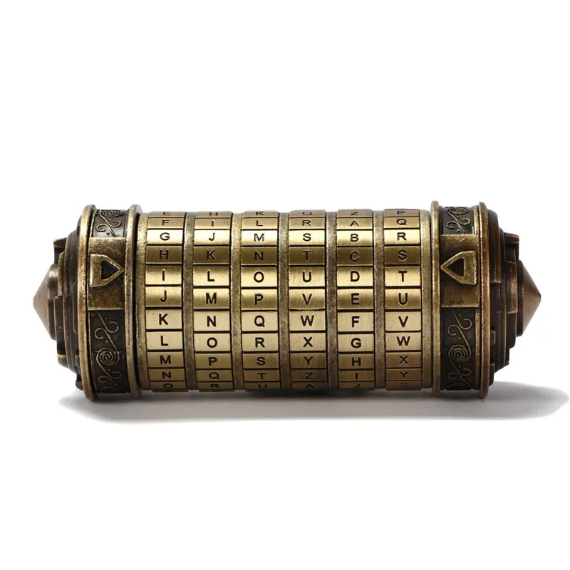 Cryptex Da Vinci Code Lock With Hidden Compartment For Money Rings Jewelry Interesting Creative Romantic Surprise Gifts