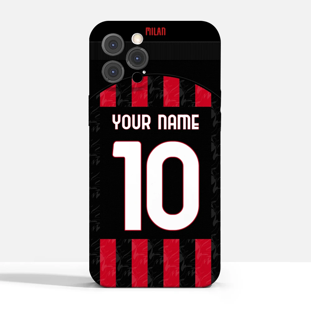 25 Italia Milán San Siro ROSSONERI Funda para iPhone 17 Air 16E 15 14 Pro Max 13 12 11 Mini X XS XR 7 8 6S Plus SE