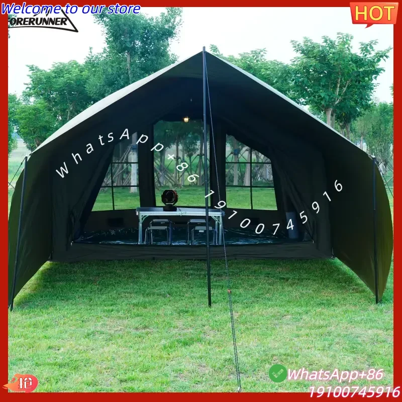 2026 Forerunner Inflatable Camping Tent Four-Season Waterproof Cotton Quick Automatic Opening 6-8 People Outdoor