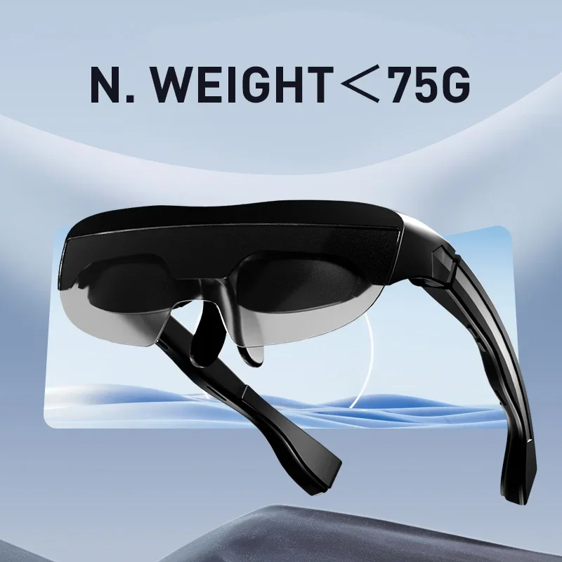 New portable lightweight intelligent AR glasses for PC mobile phone game console PS5 device 120nich 3D 4K HD VR glasses SC-AIO7