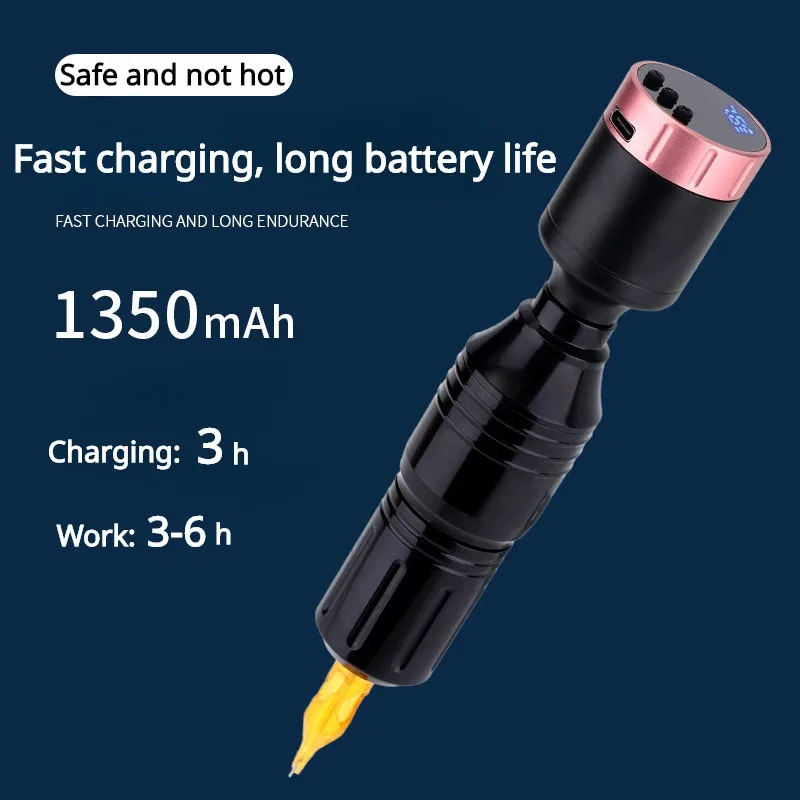 Tattoo Wireless Power Portable Mini Power Tattoo Mobile Power TattooPen Motor Machine Long Endurance Multi-color Durable Machine