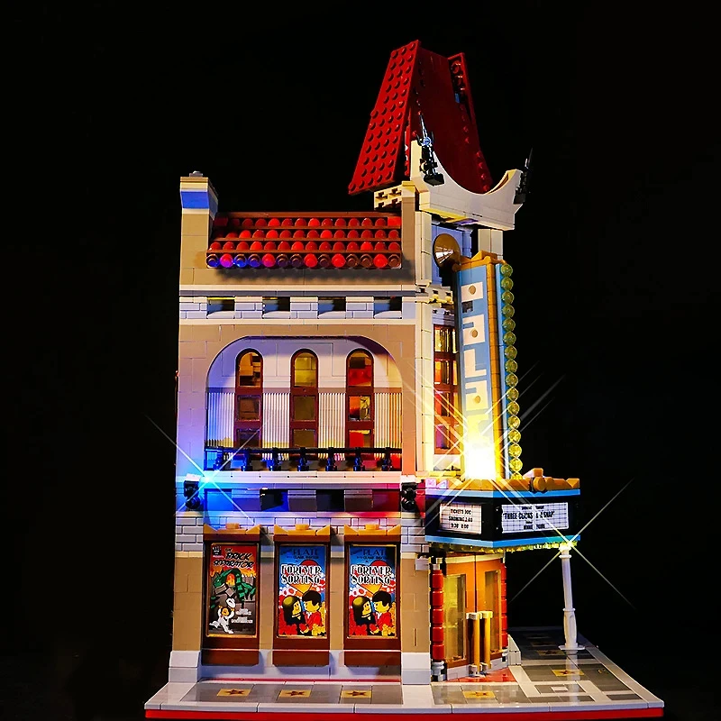 DIY LED Light Kit For LEGO 10232 Palace Cinema Building Blocks (Only LED Light,Without Blocks Model)