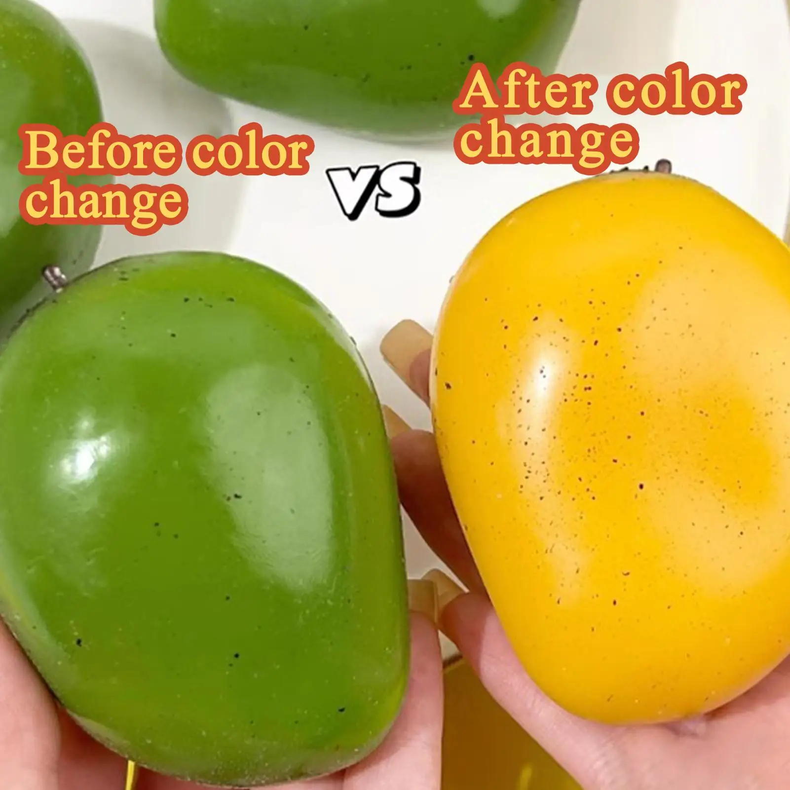 Giocattolo da spremere Rilassamento Mango Giocattolo per adulti Tensione sensoriale Sollievo dallo stress Elastico Morbido Cambio di colore per ragazzi Ragazze Bambini