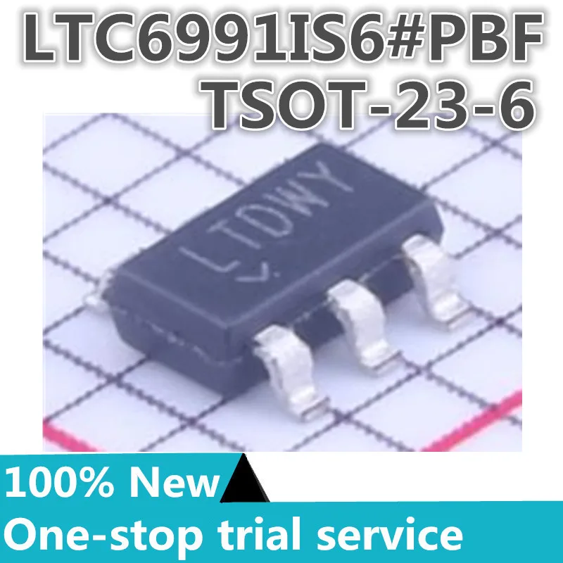 1-10pcs %New stock LTC6991IS6#PBF Timer/Timer/Clock Oscillator LTC6991IS6 package SOT23-6 Silk screen LTDWY