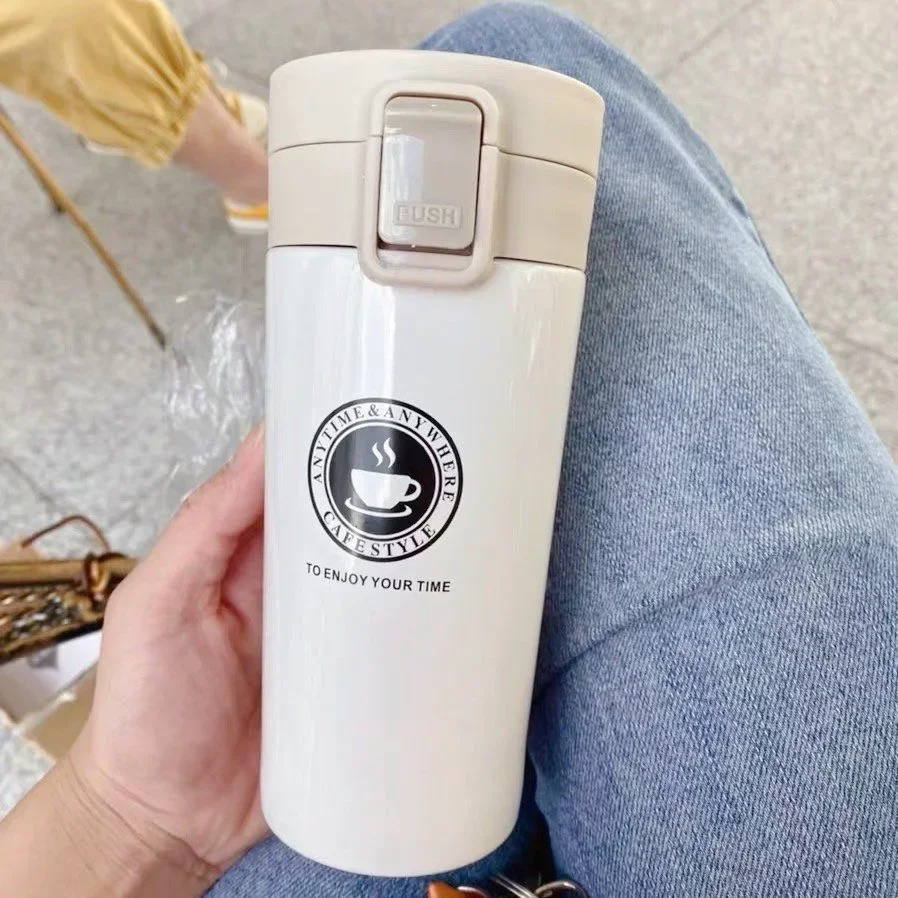 Cafe Car Thermos Mug for Tea Water Coffee Leak_Proof Travel Thermo Cup Coffee Mug 510ML Double Stainless SteelThermo ﻿