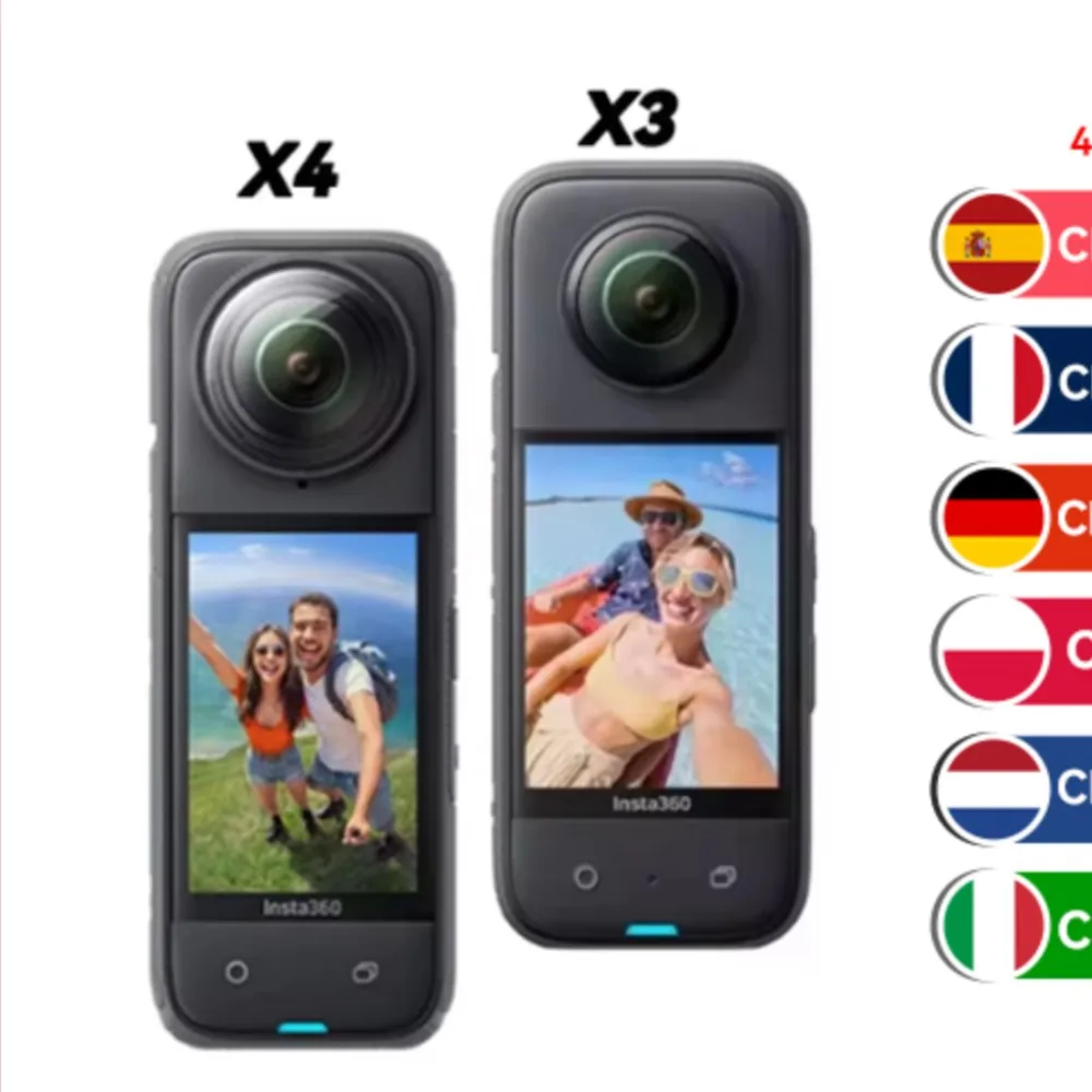 【Ship From EU】Insta360 X3/X4 -Waterproof 360 Action Camera with 1/2