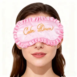 Cute Sleep Mask Natural Sleeping Eye Mask Eyeshade Cover Shade Eye Patch Soft Portable Blindfold Travel Eyepatch for Kids Girls