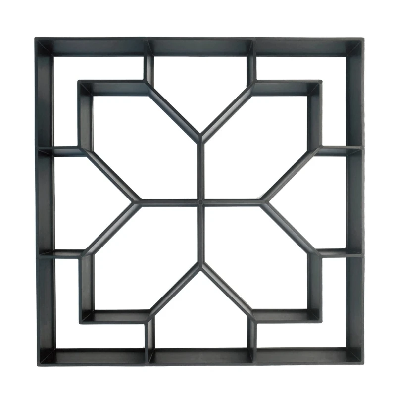 Betonziegel-Layoutform für Gartenpflaster Freien, quadratischer Rahmen aus Polypropylen für manuelle – Detail 1