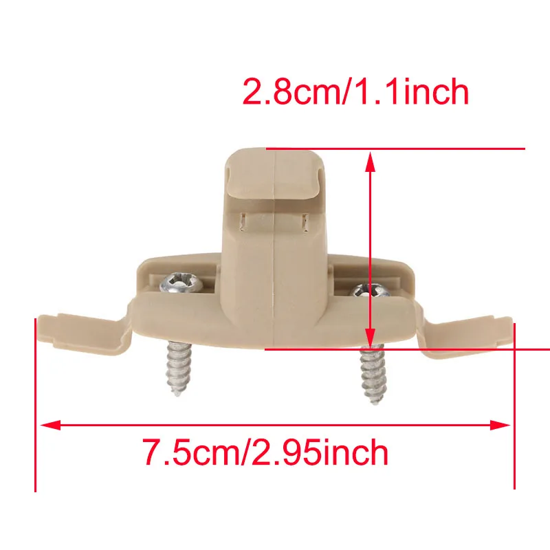 2X Sun Visor Clips Holder Bracket Mount For Bmw 3 5 7 Series E46 E38 E39 X5 E53 51168174715 51168243575