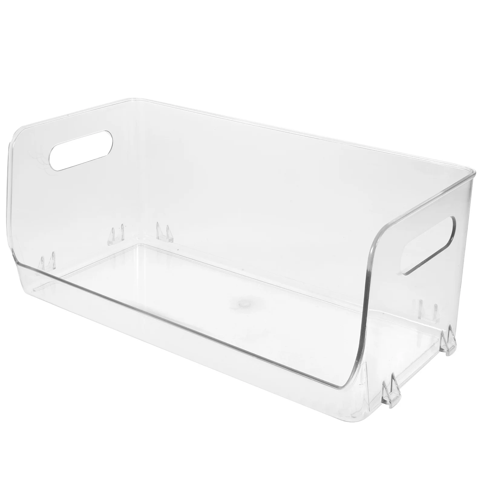 

Stackable Transparent Desktop Storage Box Organizer for Sundries Cosmetics Snacks Makeup Organizer Rack Stackable Storage Bins