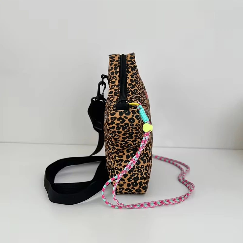 Leopard Print Star Shape Backpack For Women Casual Daypack For Travel Fashion Crossbody Bag With Long Shoulder Strap