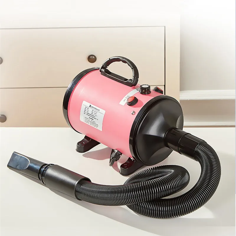 Alat Perawatan Peniup Air Pengering Rambut Anjing Kucing Peliharaan Kebisingan Rendah Daya Besar Multi Warna