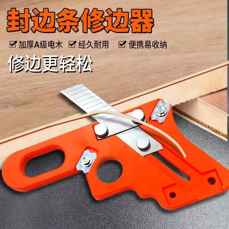 Woodworking Chamfering Tool Edge Banding Handheld Deburring Trimmer Wood Corner Cutter