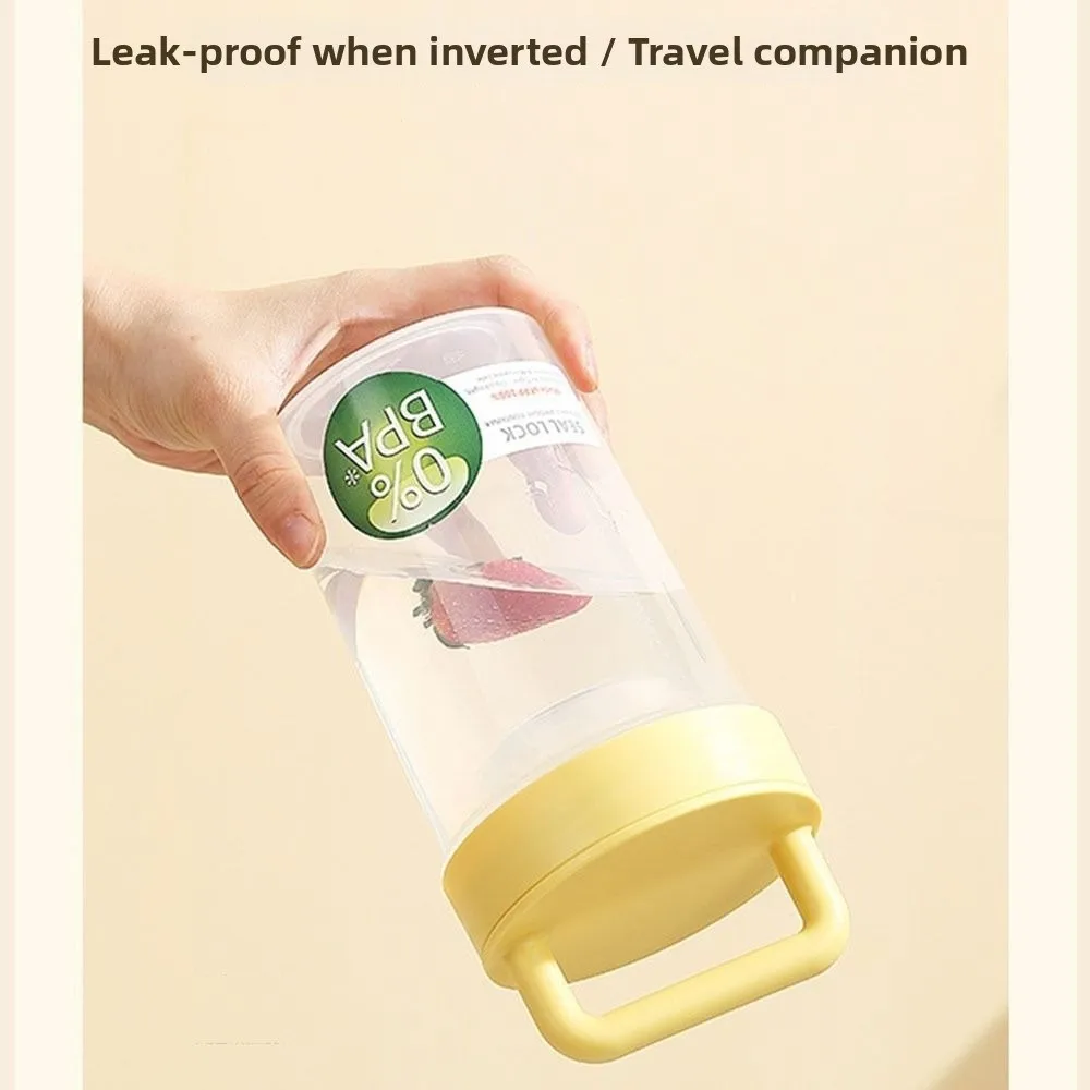 Creative Leak-proof Yogurt Cups Reusable Stackable Fruit Salad Cup BPA Free with Lid Lunch Container Office Worker