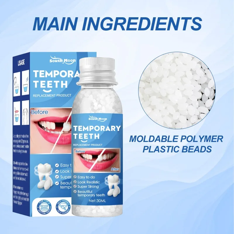 Moldable Solid Temporary Teeth Cavity Filling Denture Gap Filling Material False Teeth Solid Glue Resin Denture Beauty Tools