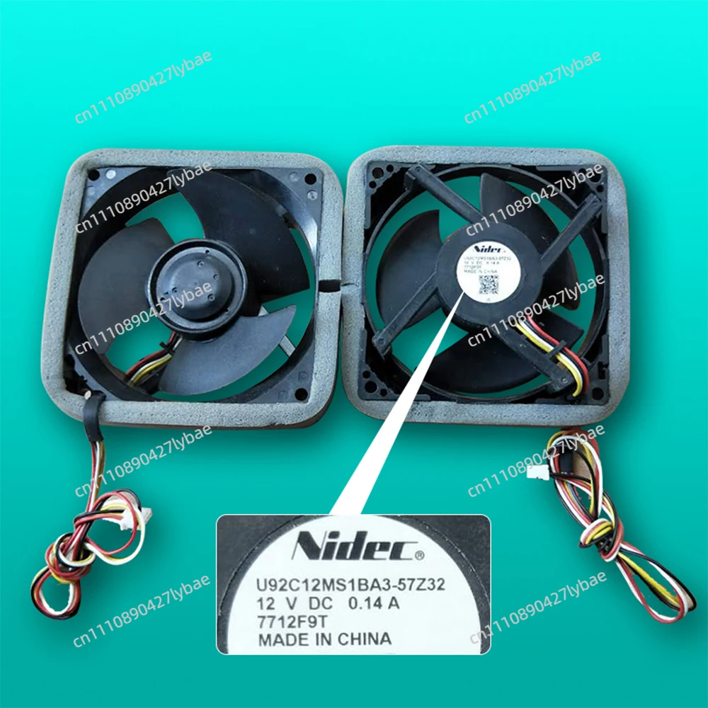 Refrigerator Replacement Fan 12V 0.14A For Haier Commander Refrigerator Refrigeration Cooling Fan U92C12MS1BA3-57Z32 9CM