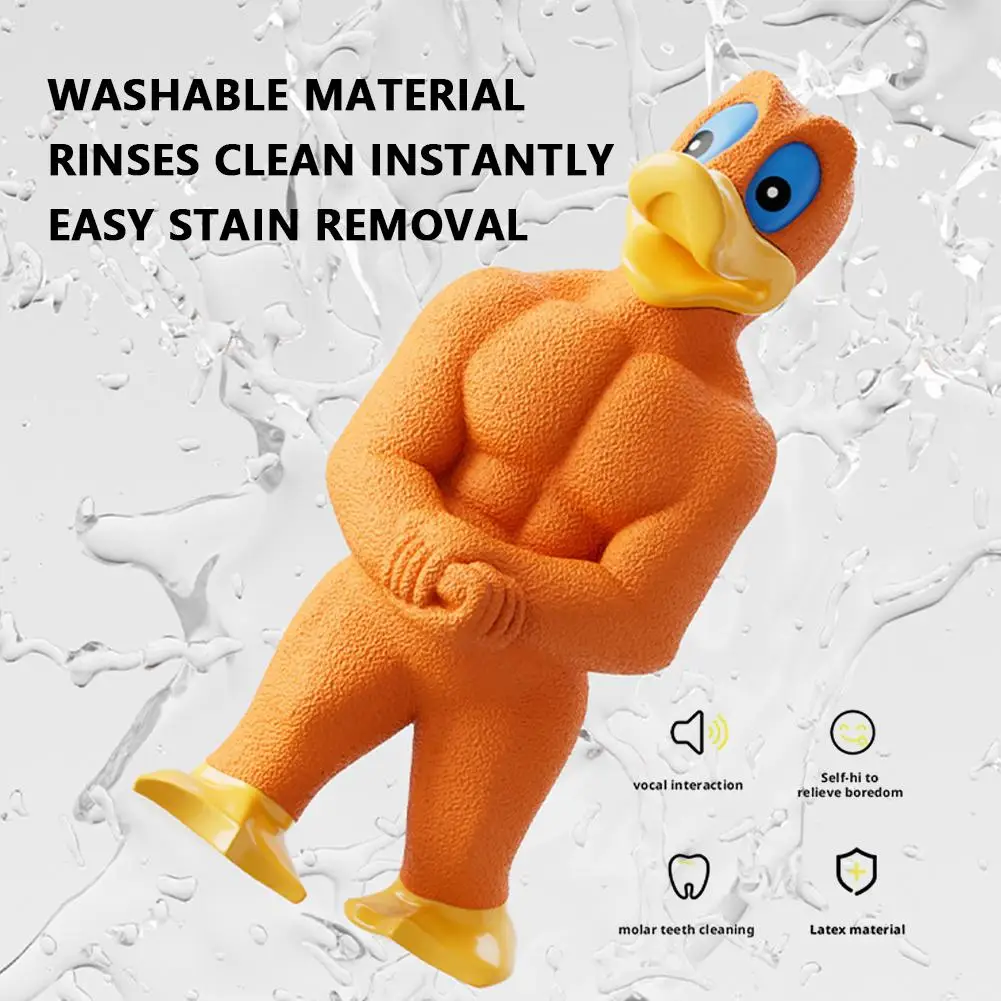 ألعاب كمال الأجسام من اللاتكس الصار - لعبة مضغ ممتعة وترفيهية ذاتية للكلاب المتوسطة والكبيرة