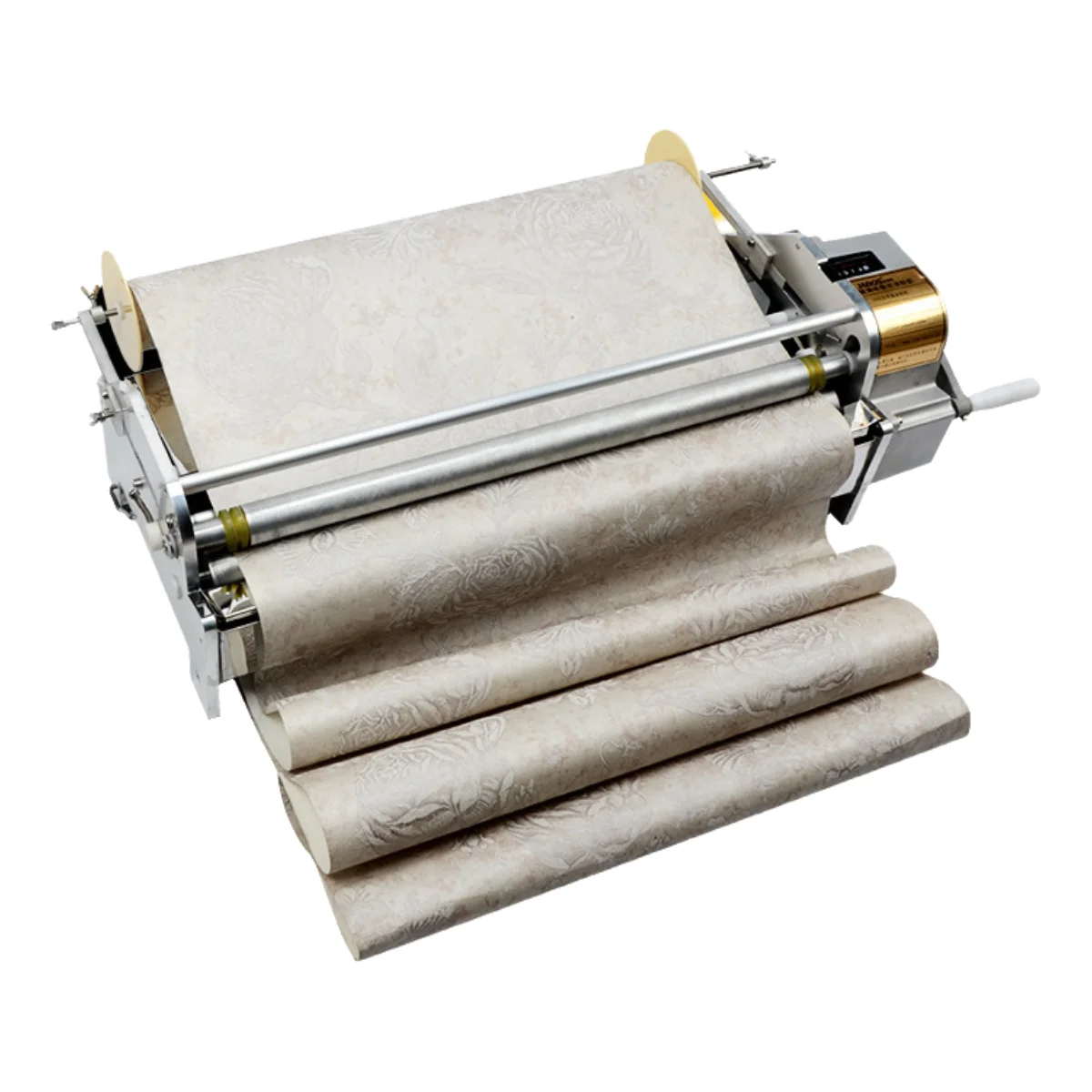 53-70cm Wallpaper Gluing Machine Hand-cranked Stainless Steel Wallpaper Gluing Machine  Gluing Applicator Machine