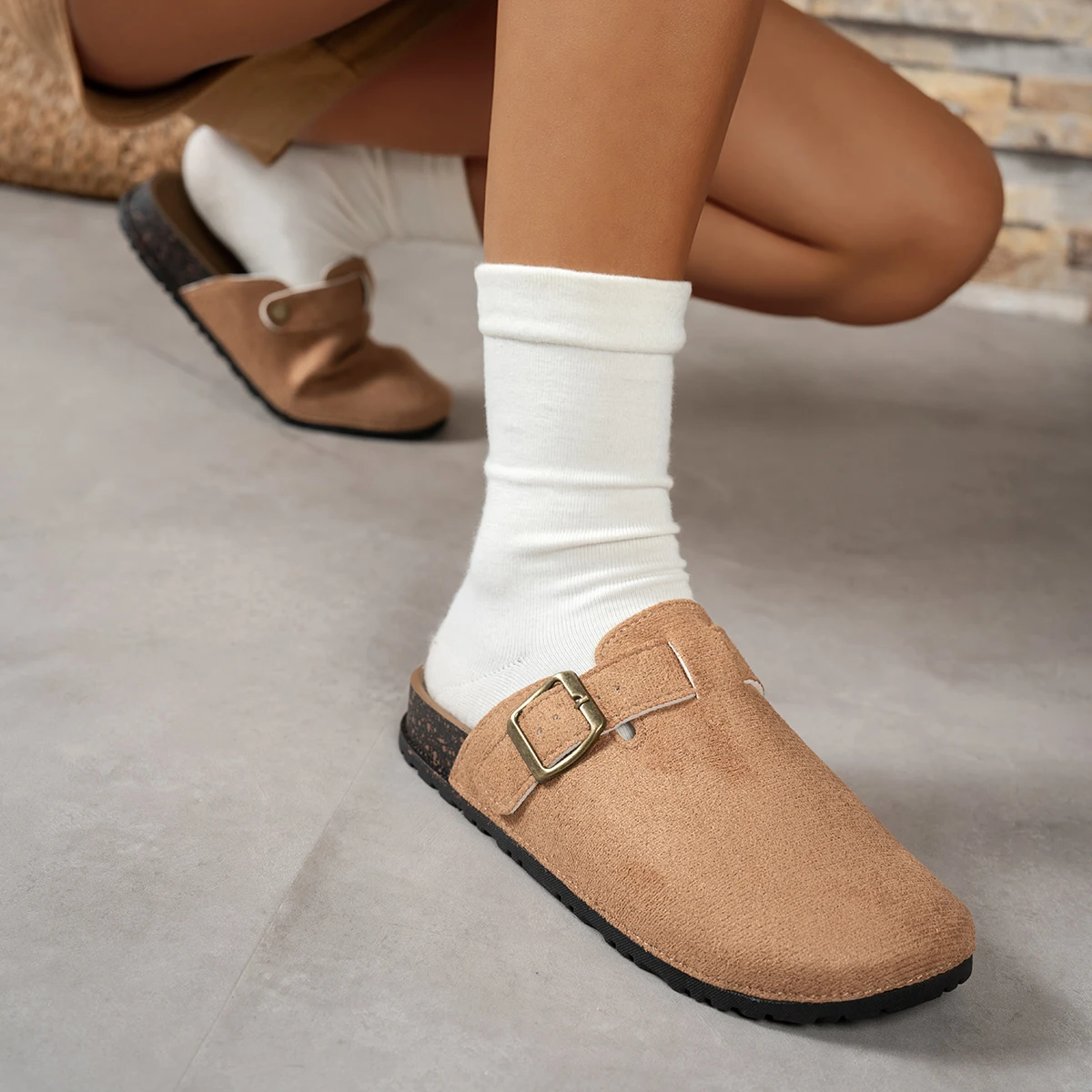 Spring and Autumn Elegant Baotou Sexy Flat Casual Shoes Fashionable Best Selling New Comfortable Plus Size Women's Shoes image 6