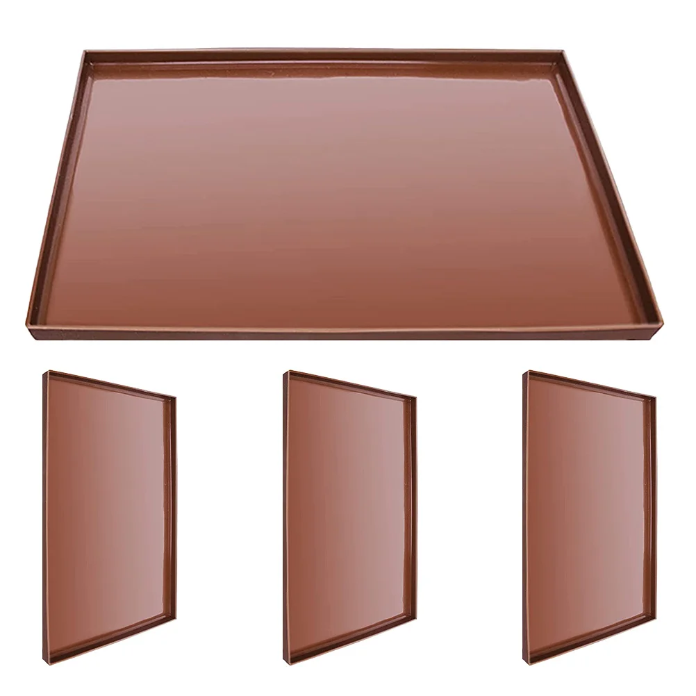 4 قطع من بطانة صينية السيليكون عالية الجودة عملية للاستخدام اليومي في أجهزة مختلفة من صفائح تجفيف السيليكون