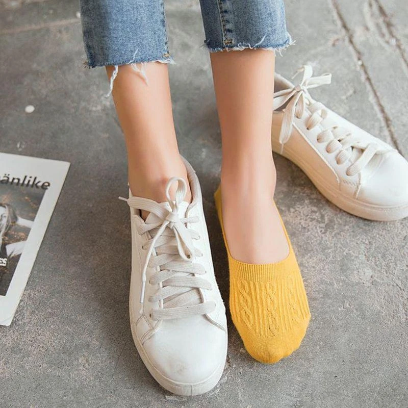 

Женская противоскользящая силиконовая короткая лодка до щиколотки в японском стиле с глубоким вырезом без показа S 15UB