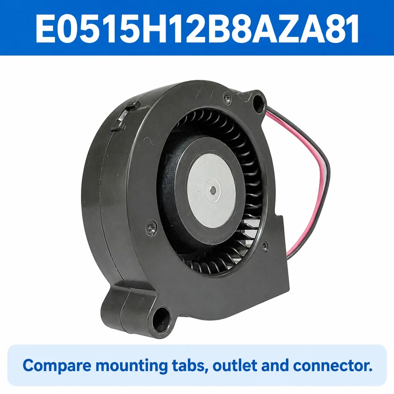 E0515H12B8AZA81 Blower Fan 50x50x15mm 5015 12V 0.19A 6000RPM PWM Tachometer 4-Wire for Projector