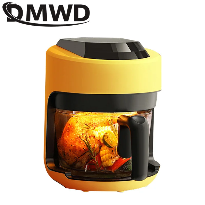 

DMWD Electric Deep Fryer Oil Free French Fries Frying Machine Smokeless Multifunctional Chicken Fried Fish Roast Grill 2.5L