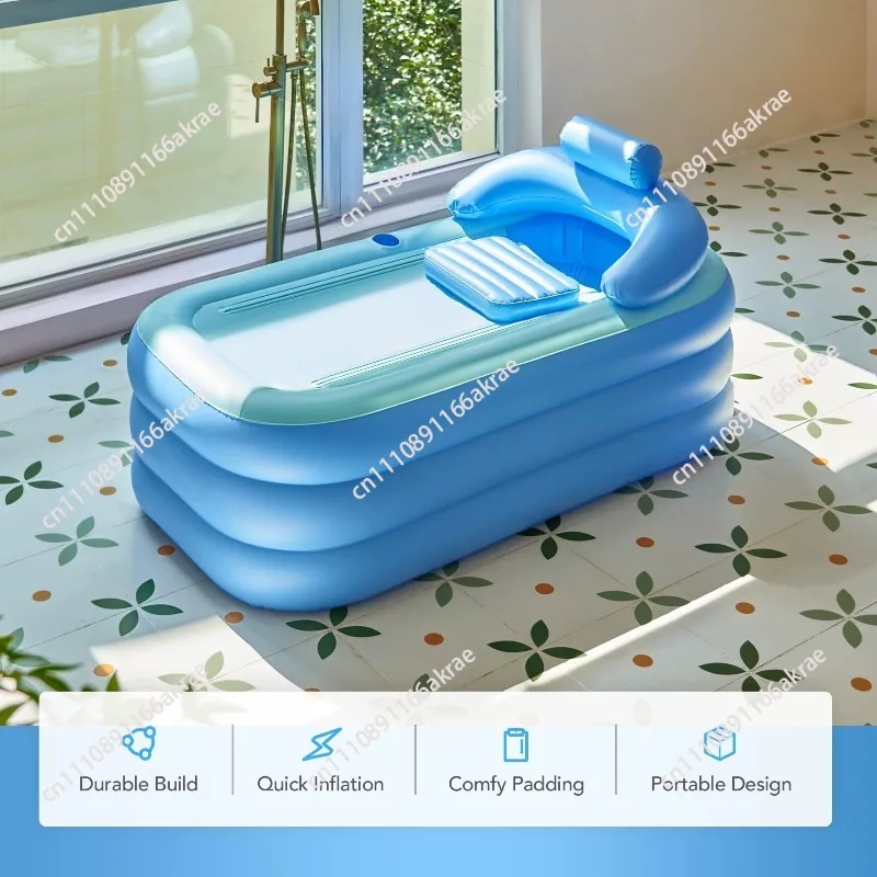 Inflatable Bathtub, Adult Household Foldable Bath Tank