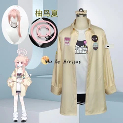 Blue Archive Yutori Natsu Game Cosplay Costume Wig Bang Cute Party Suit Coat Shirt Skirts Halloween Party Uniforms Casual Wear