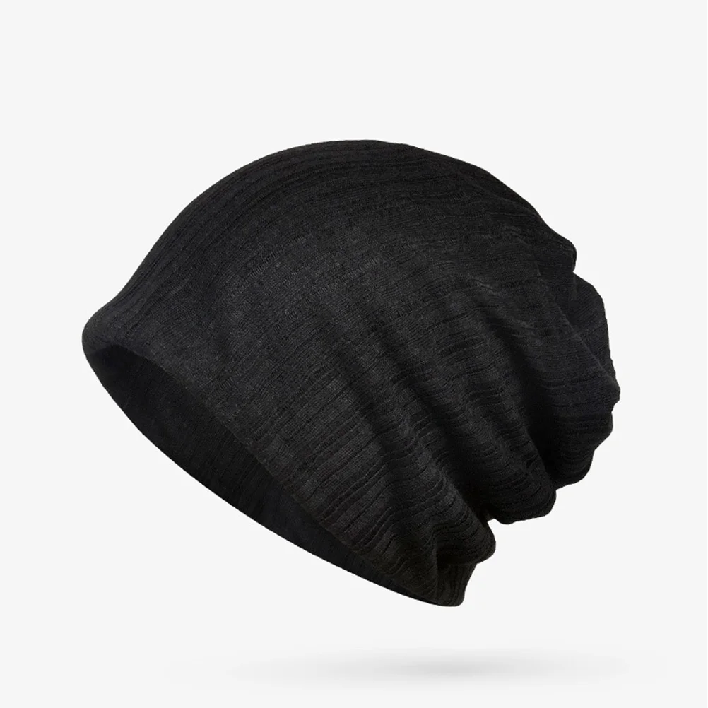 

1pc Cotton Beanie Hat Scarf Dual Use Turban Cap For Outdoor Hiking Running Horse Riding Soft Lightweight Non Fading