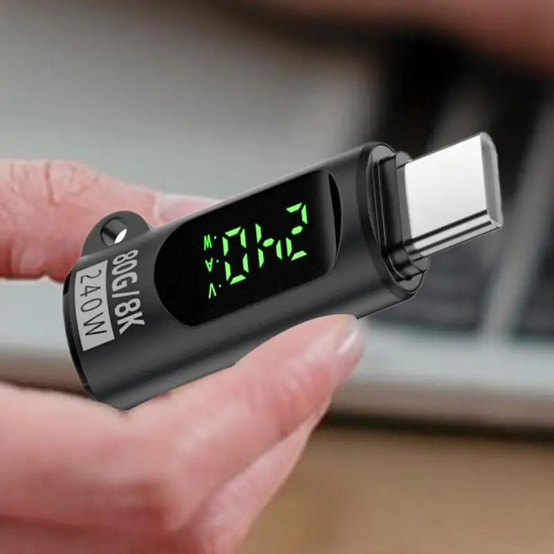 Snel opladen Data Connector Plug 80Gbps USB4.0 Digitale Display Adapter Volledige Functie Opladen Monitoring Converter Voor PC