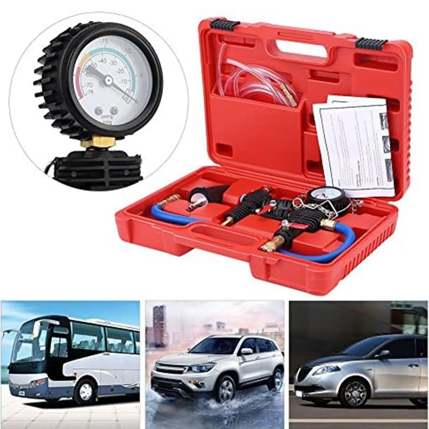 

Автомобильный радиатор системы охлаждающей жидкости, вакуумная очистка воды, антифриз, сменщик, набор инструментов для заправки охлаждающей жидкости с адаптером