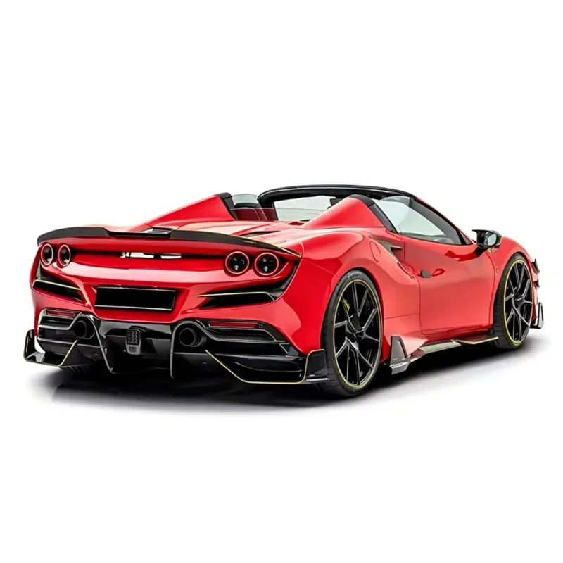 

Real Dry Carbon Fiber Rear Bumper Lip Diffuser Spoiler Body Kit Fit F8 Car Exterior Modification Accessories