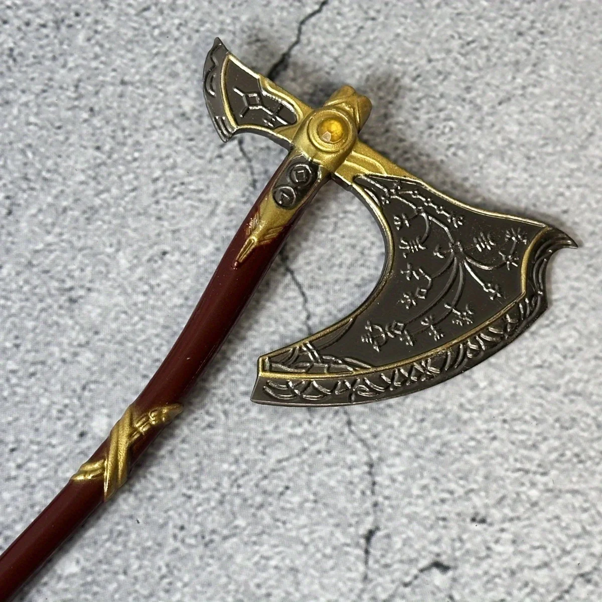 18cm God of War 4 Katana Sword Real Size Japanese Katana Axe Metal Anime Kratos Athena Blade Ghost Leviathan Chaos Sabre Gift view 3