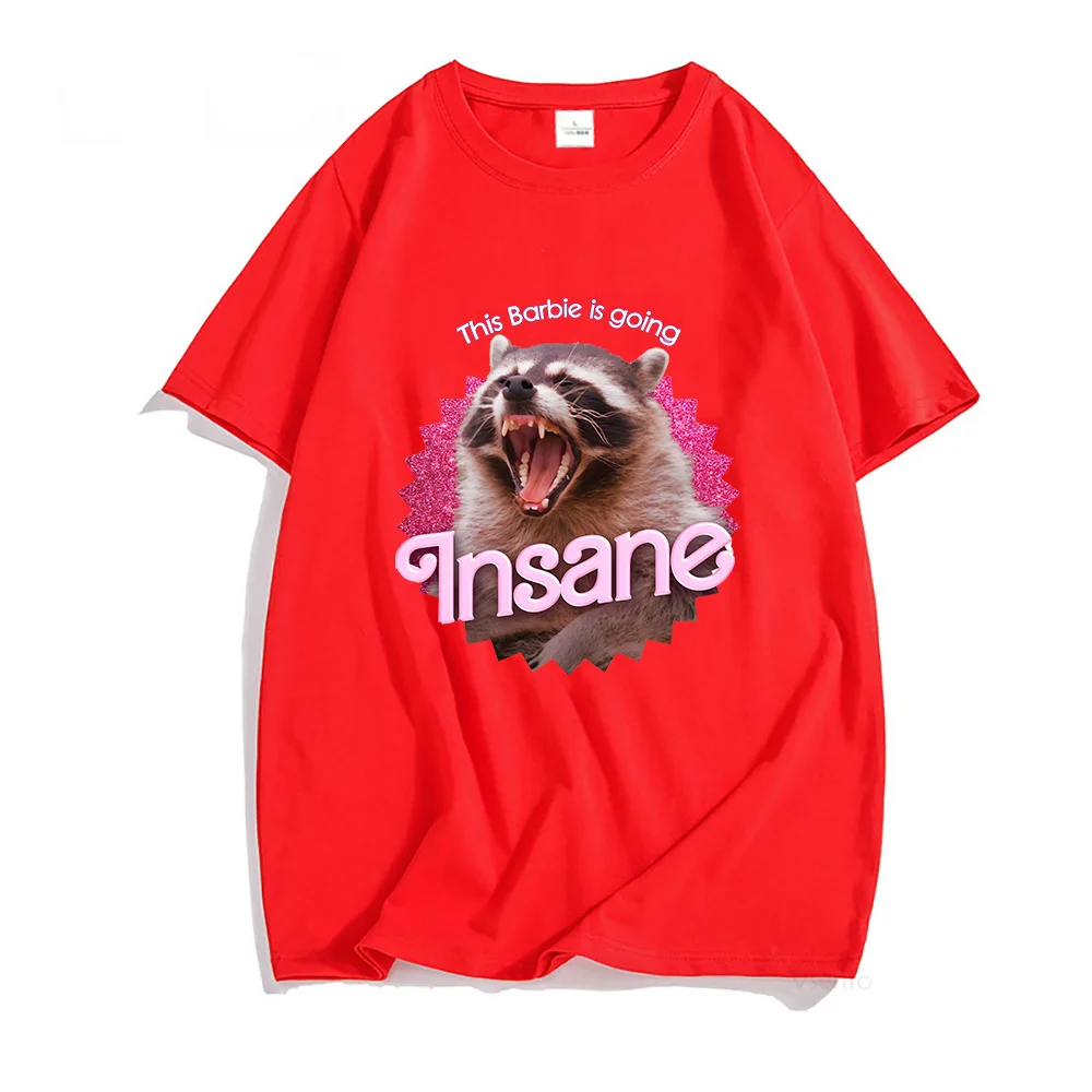 Camiseta de algodón rosa fuerte de Death Destroyer Barbenheimer, ropa de calle Popular, camisetas geniales de verano, Top transpirable de verano