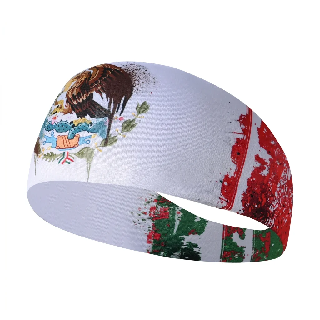 

Sports Sweatband Skin-Friendly Sweat Absorbent Headband Running Fitness Headband Versatile American Flag Hairband For Indoor