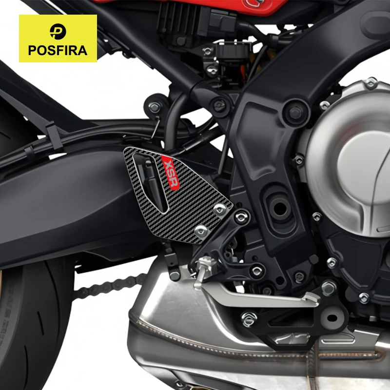 

POSFIRA Motorcycle Footrest Panel Sticker Vinyl Decals for Yamaha XSR 900 XSR900 2022 2023 2024 2025 Decoration Accessories