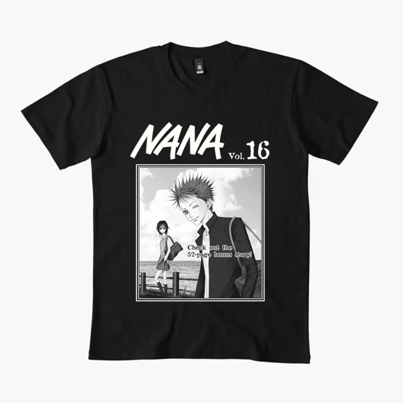 

Nana Osaki 0330 The Black Stones Punk Band Manga Gift T shirt Large size Tops Anime Girl Graphic Print Y2k Clothes Cartoon Tee