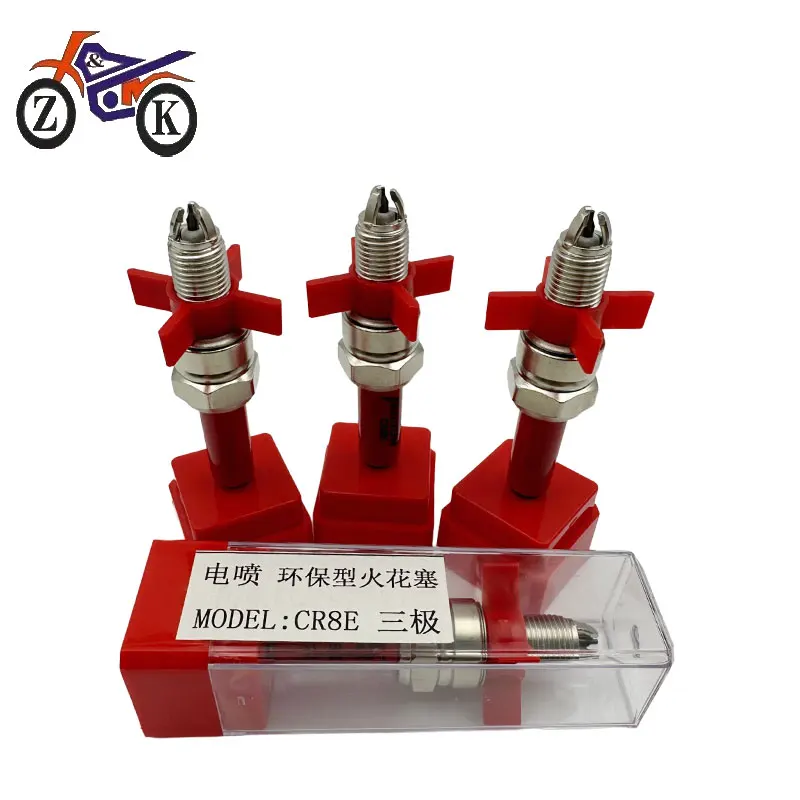 CR8E 3-Electrode EFI Motorbike Spark Plugs For Benelli Stels BN251 TNT25 BN302 TNT300 BN600 TNT600 TRK502 Keeway RK6 Accessories