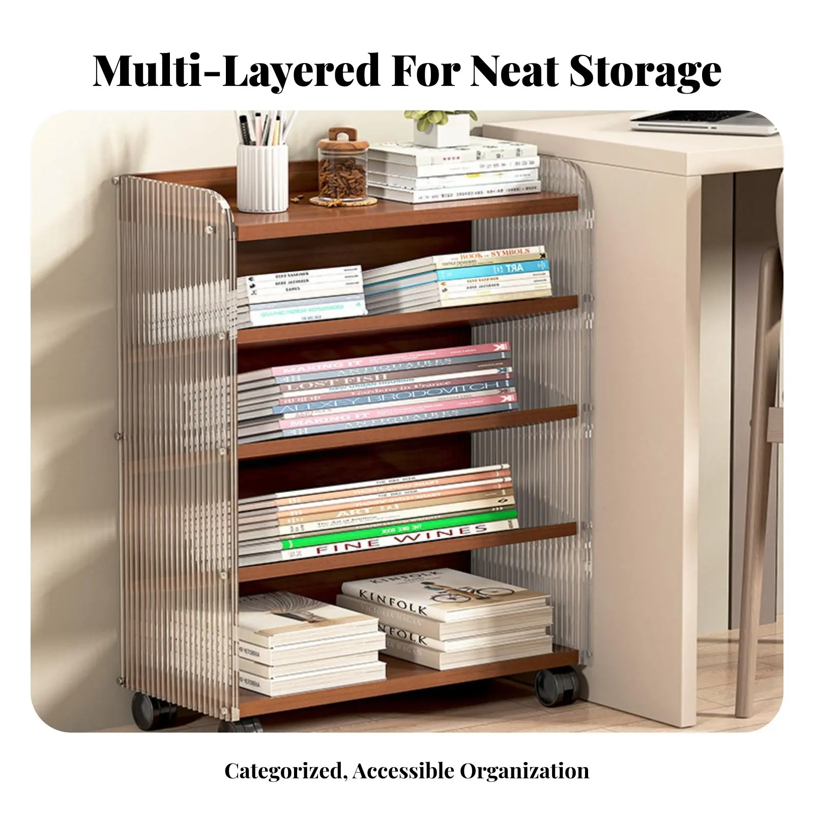 desk-side-book-cart-movable-with-casters-multi-tier-rolling-organizer-long-lasting-construction-lockable-casters-for-awayice