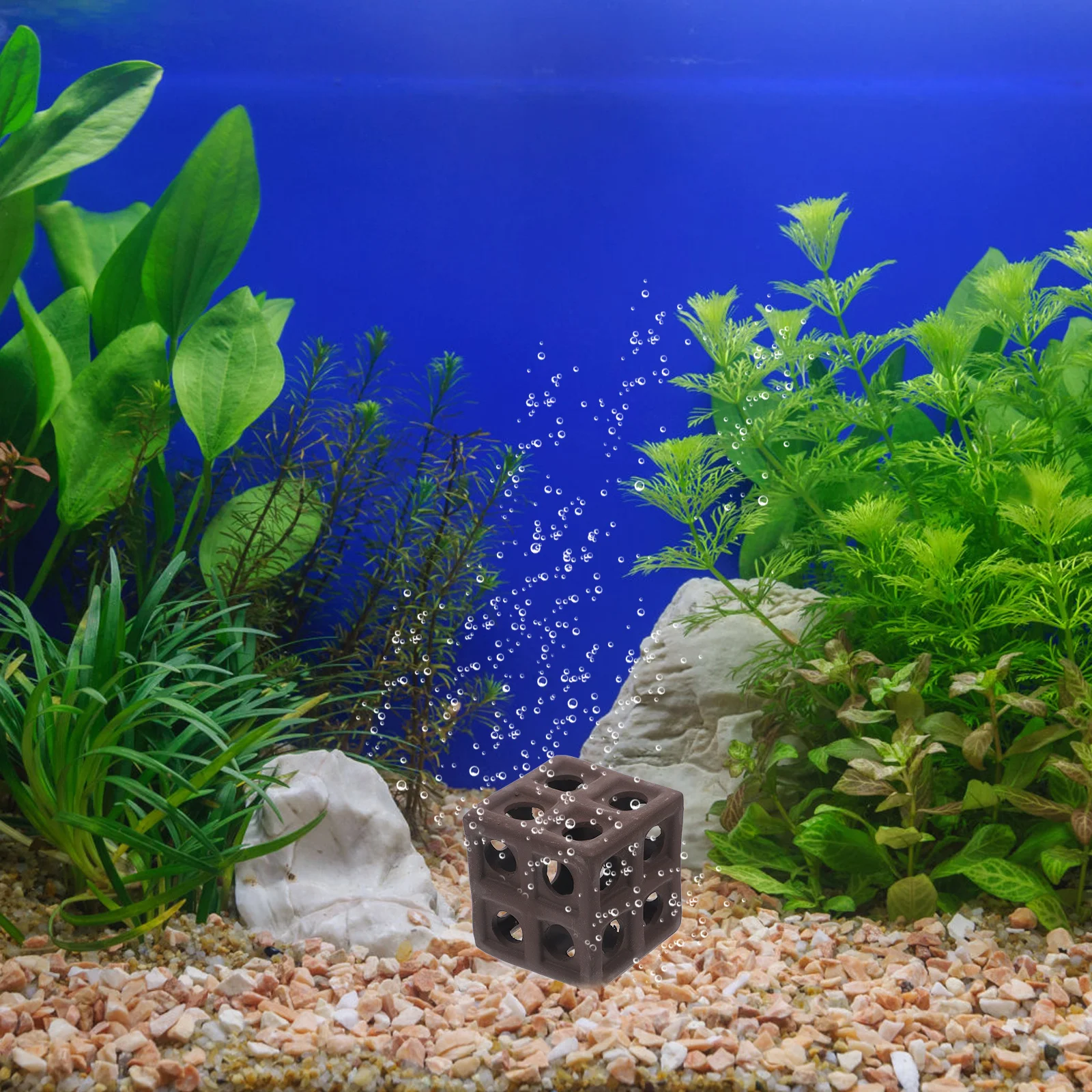 

2 Pcs Decoration Cave for Fish Tank Shrimp Hideout Underwater Caves Hiding Place Shelter