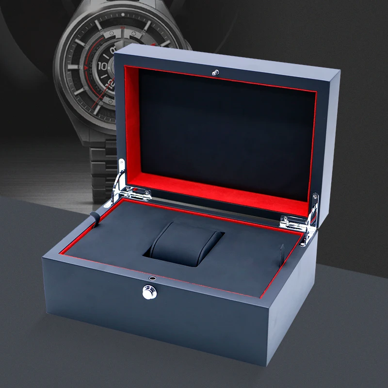

2025 Luxury Watch Presentation Box Manufacture Custom Logo Printed Watch Display Luxury Wooden Watch Box