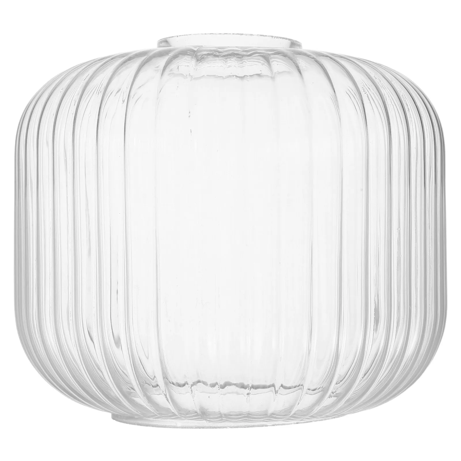 Ribbed Glass Lampshade Transparent E26 E27 Pendant Lamp Shade Replacement for Table Lamp Living Room Cafe Decor