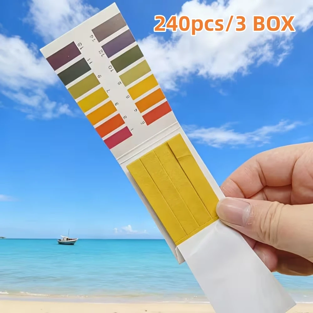240 Pieces of 3 Boxes of Ph Water Quality Test Strips, Require the Use of a Dropper to Take the Liquid and Drip It onto the Center of the Test Strip to Observe Color Changes, This Product Is a Specialized Measuring Tool for Aquariums
