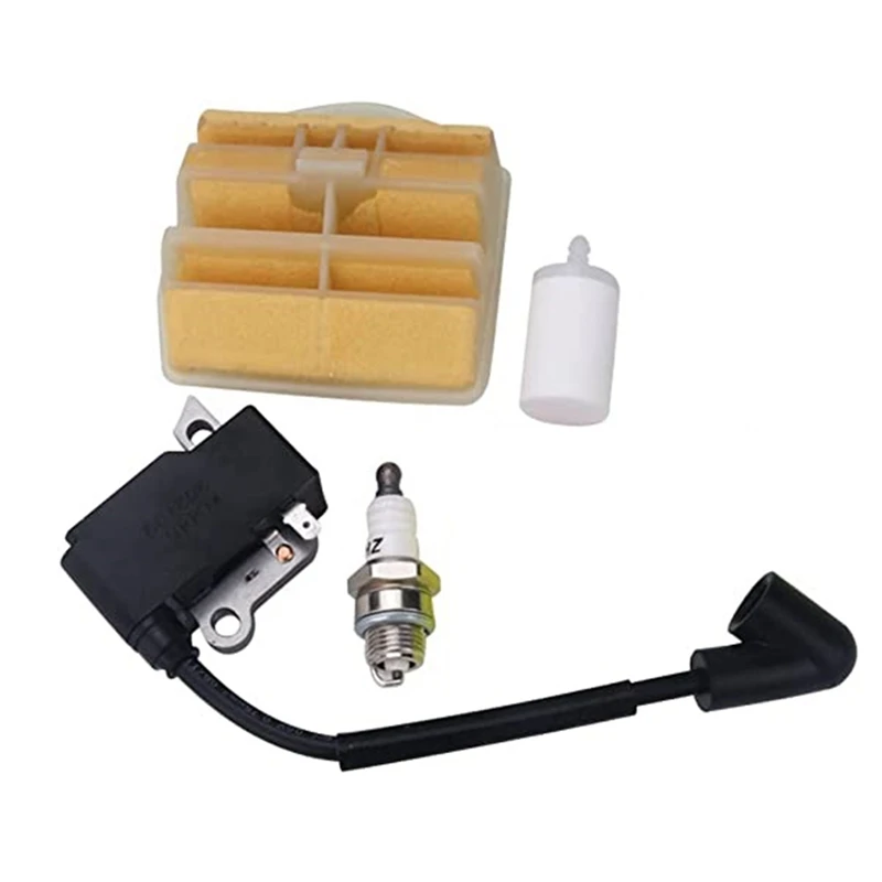 Ignition Coil Air Filter Kit Fit For Husqvarna 445 450 445E 450E Jonsered 2245 2250 2240 Replacement Chainsaw Parts