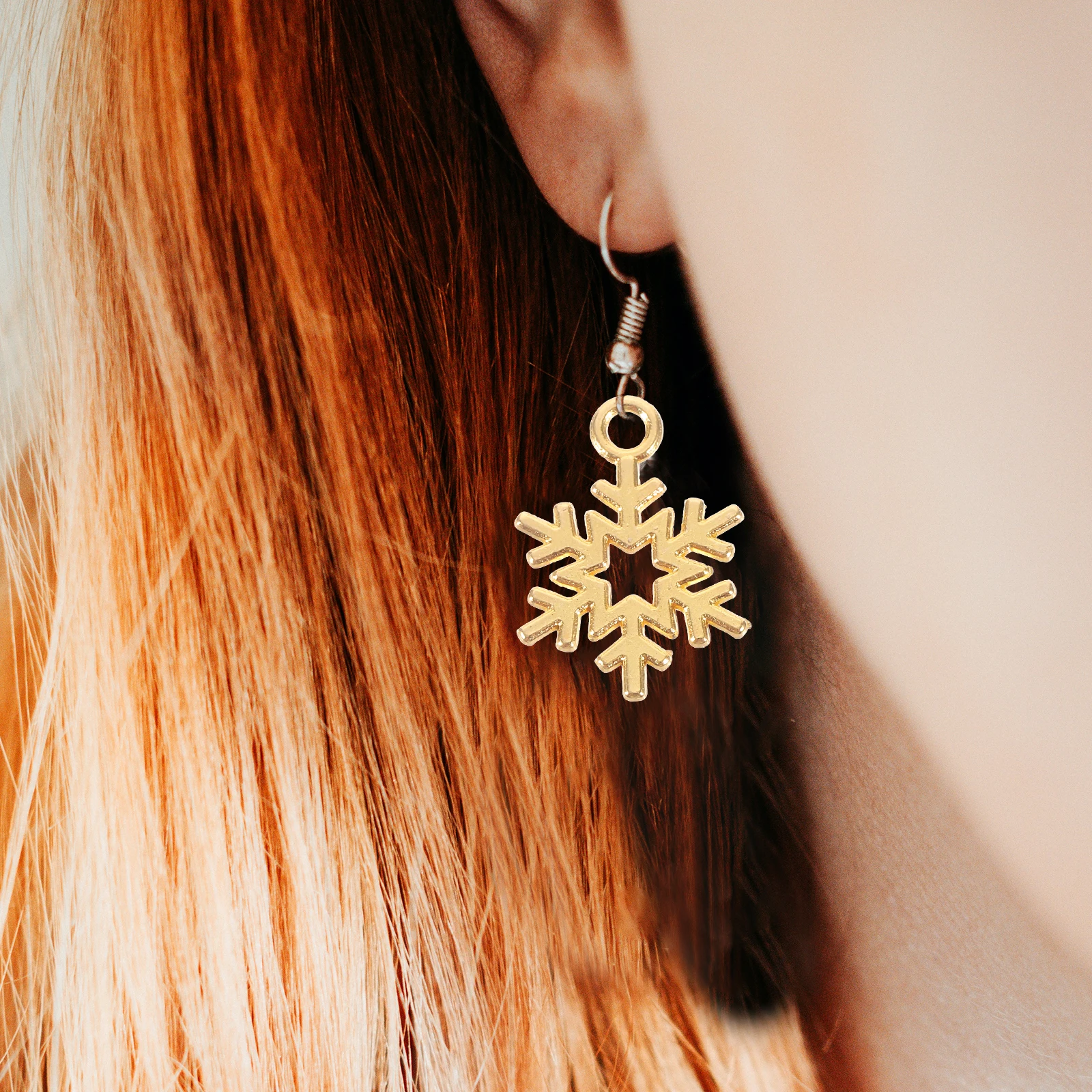 100 قطعة المعلقات ندفة الثلج DIY بها بنفسك مجوهرات Charms مجموعة للحرف اليدوية سبيكة معلقة اكسسوارات السائبة عناصر زينة عيد الميلاد #1